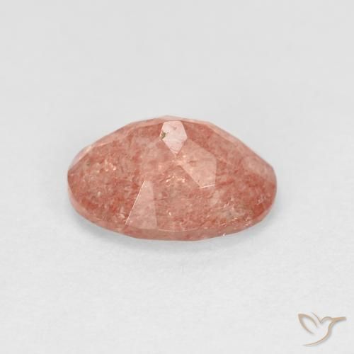 Quartzo Morango Pêssego Rosa Rosa Natural 1.18ct, oval, Transparente