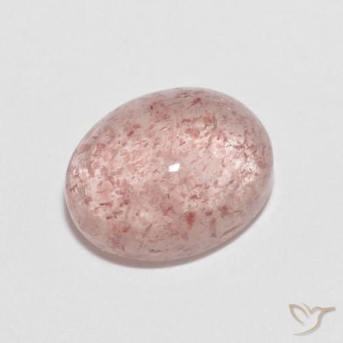 2.33ct Natural Luz rosa Quartzo Morango, oval, Transparente