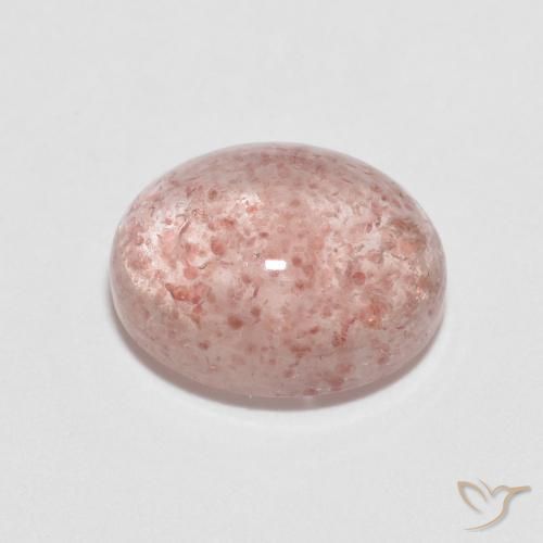 Quartzo Morango Luz rosa Natural 2.33ct, oval, Transparente