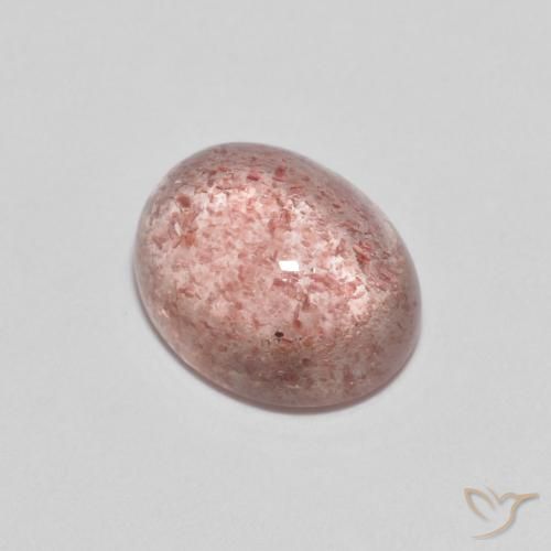 Quartzo Morango rosa médio Natural 2.17ct, oval, Transparente