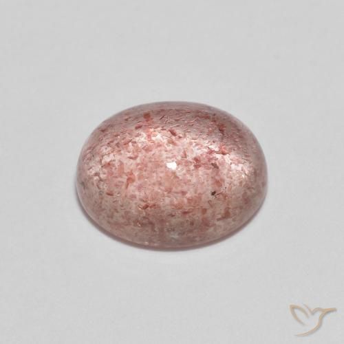 Quartzo Morango rosa médio Natural 2.17ct, oval, Transparente