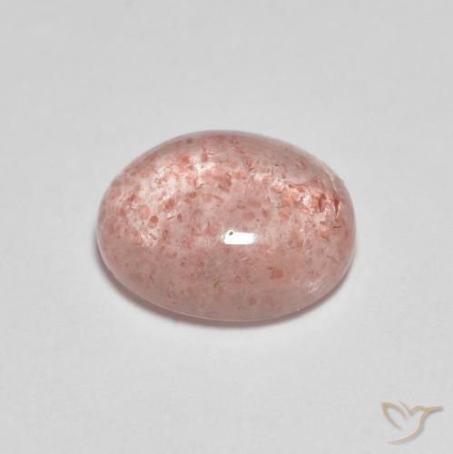 Quartzo Morango vermelho médio Natural 2.22ct, oval, Transparente