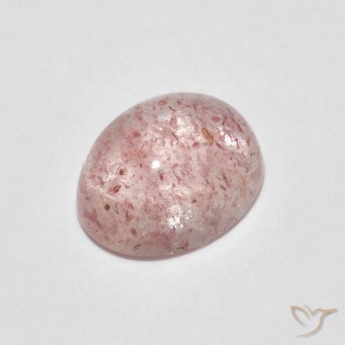 2.34ct Natural Luz rosa Quartzo Morango, oval, Transparente
