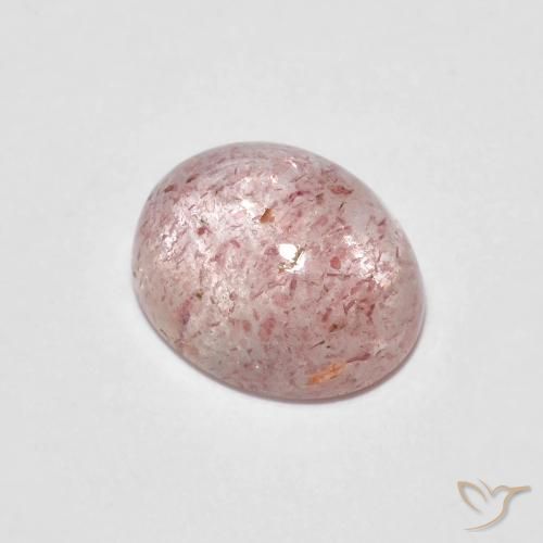 Quartzo Morango Luz rosa Natural 2.34ct, oval, Transparente