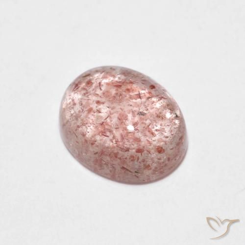 2.09ct Natural Luz rosa Quartzo Morango, oval, Transparente