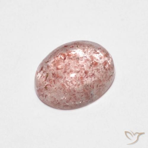 Quartzo Morango Luz rosa Natural 2.09ct, oval, Transparente