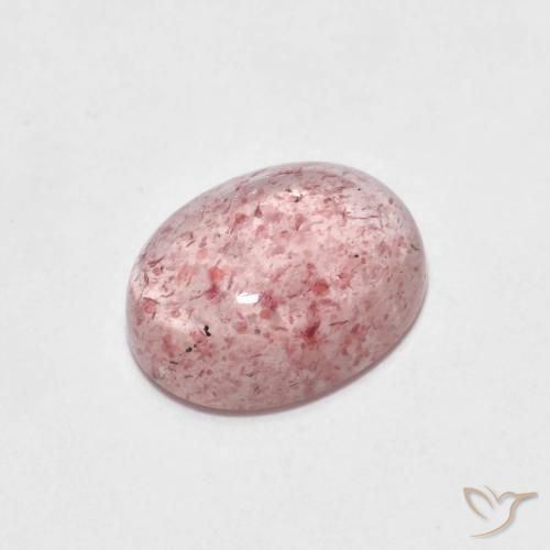 2.08ct Natural Luz rosa Quartzo Morango, oval, Transparente