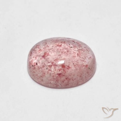 Quartzo Morango Luz rosa Natural 2.08ct, oval, Transparente