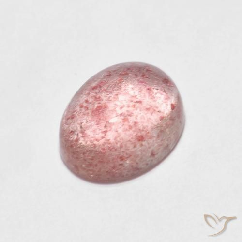 Quartzo Morango Luz rosa Natural 2.45ct, oval, Transparente