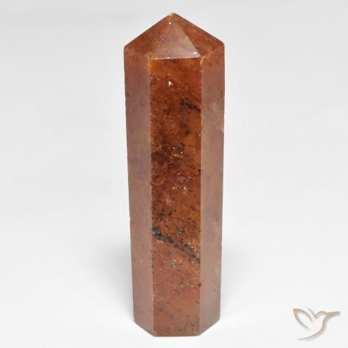 34.09ct Natural laranja avermelhado Quartzo Morango, Chique, Opaco