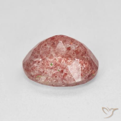 Quartzo Morango Medium Light-Pink Natural 4.75ct, oval, Translúcido