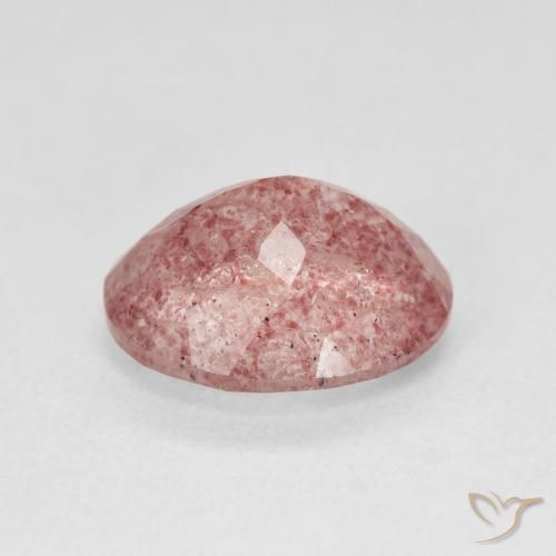 Quartzo Morango Medium Light-Pink Natural 4.41ct, oval, Translúcido
