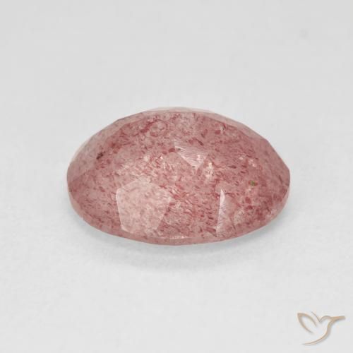 Quartzo Morango Medium Light-Pink Natural 4.44ct, oval, Translúcido