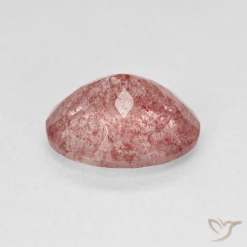 Quartzo Morango Medium Light-Pink Natural 4.32ct, oval, Translúcido