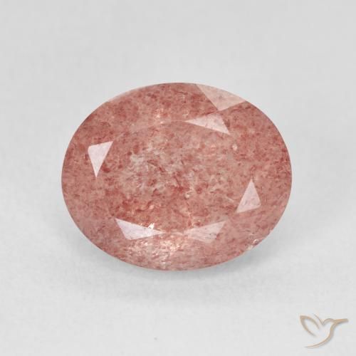 4.58ct Natural Rosa Claro Rosa Quartzo Morango, oval, Translúcido
