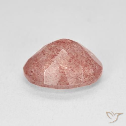 Quartzo Morango Rosa Claro Rosa Natural 4.58ct, oval, Translúcido