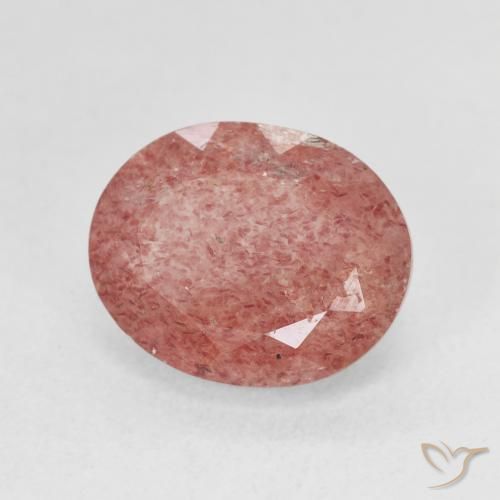 Quartzo Morango Framboesa Rosa Natural 4.50ct, oval, Translúcido