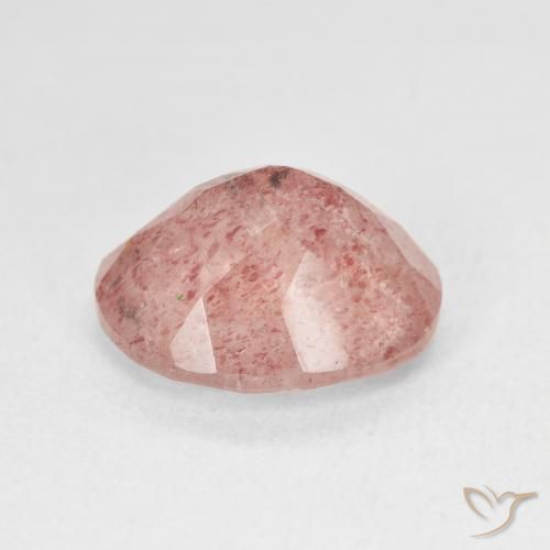Quartzo Morango Medium Light-Pink Natural 4.81ct, oval, Translúcido