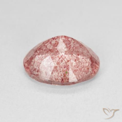 Quartzo Morango Medium Light-Pink Natural 4.27ct, oval, Translúcido