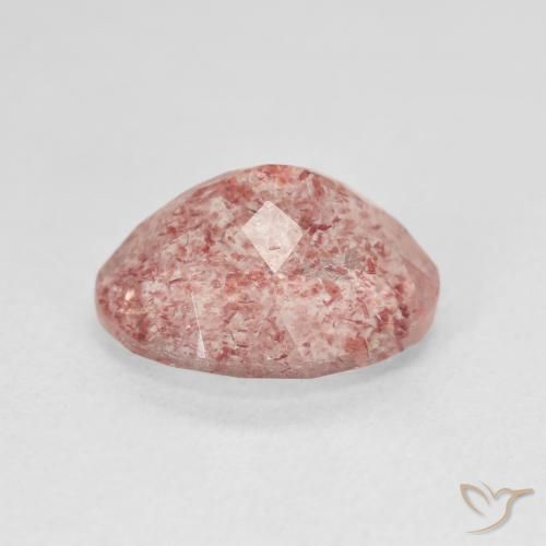 Quartzo Morango Rosa Claro Rosa Natural 4.47ct, oval, Translúcido