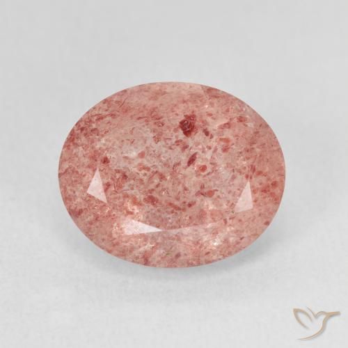 4.80ct Natural Rosa Claro Rosa Quartzo Morango, oval, Translúcido