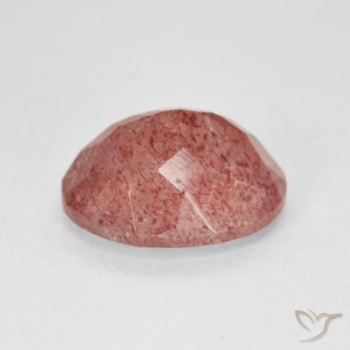 Quartzo Morango rosa médio Natural 4.61ct, oval, Translúcido