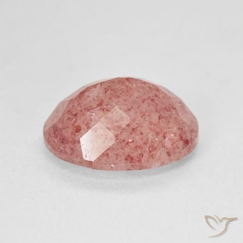 Quartzo Morango Pêssego Rosa Rosa Natural 4.32ct, oval, Translúcido