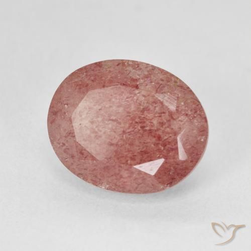 Quartzo Morango Pêssego Rosa Rosa Natural 5.01ct, oval, Translúcido