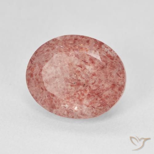 Quartzo Morango Pêssego Rosa Rosa Natural 4.52ct, oval, Translúcido