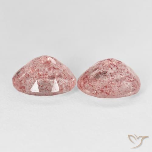 Pedras preciosas de Quartzo Morango Luz rosa natural de 5.22 ct, oval, Transparente