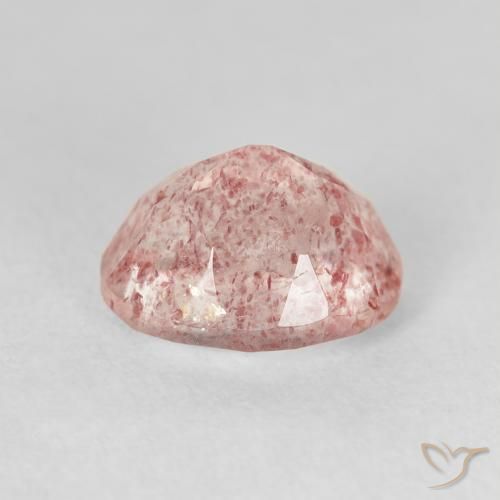 Quartzo Morango Luz rosa Natural 3.06ct, oval, Transparente