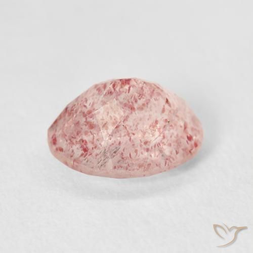 Quartzo Morango Luz rosa Natural 2.74ct, oval, Transparente