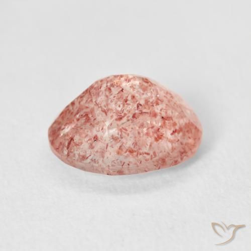 Quartzo Morango Laranja Rosa Natural 2.61ct, oval, Transparente