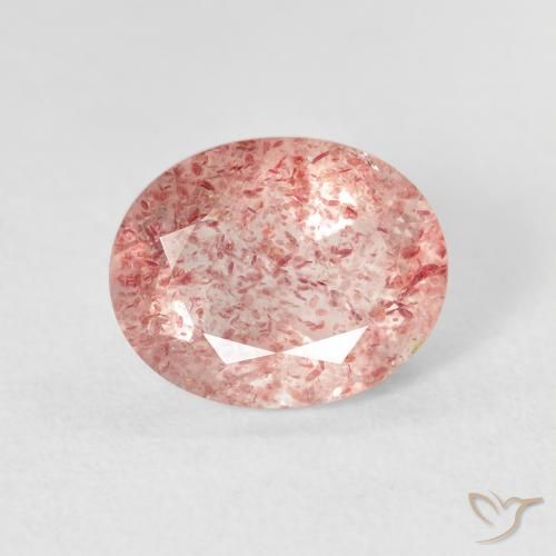 2.71ct Natural Rosa Claro Rosa Quartzo Morango, oval, Transparente