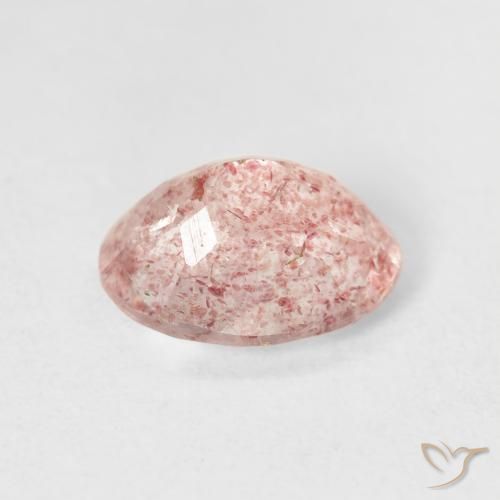 Quartzo Morango Luz rosa Natural 2.31ct, oval, Transparente