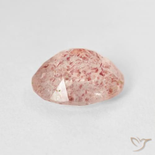Quartzo Morango Luz rosa Natural 2.51ct, oval, Transparente