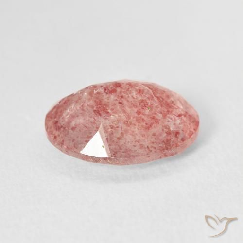 Quartzo Morango Rosa Claro Rosa Natural 2.88ct, oval, Transparente