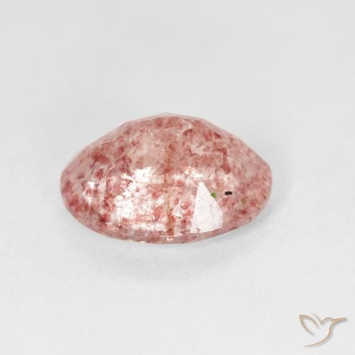 Quartzo Morango rosa médio Natural 2.29ct, oval, Transparente