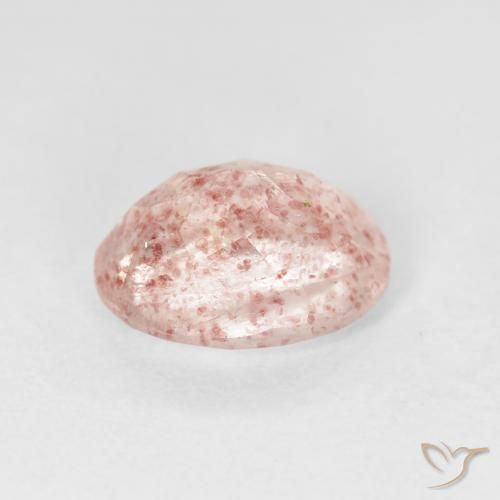 Quartzo Morango rosa médio Natural 2.56ct, oval, Transparente