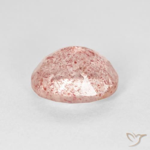 Quartzo Morango Rosa Flamingo Natural 2.76ct, oval, Transparente