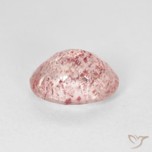 Quartzo Morango Luz rosa Natural 2.52ct, oval, Transparente
