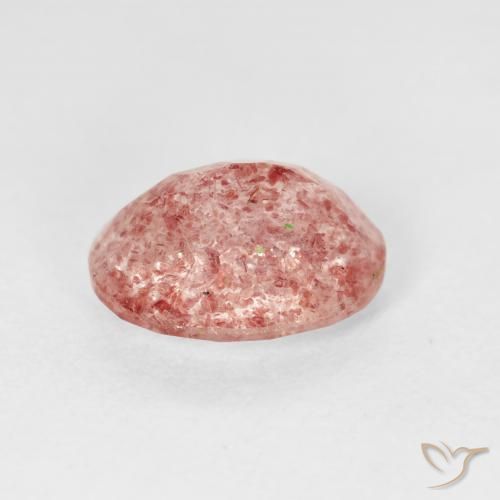 Quartzo Morango rosa rosa Natural 2.45ct, oval, Transparente