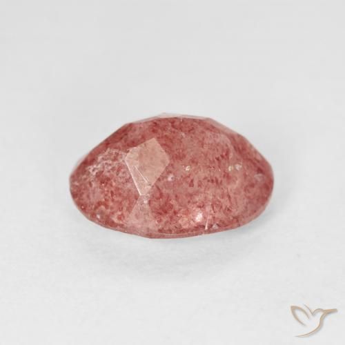 Quartzo Morango rosa médio Natural 2.39ct, oval, Transparente