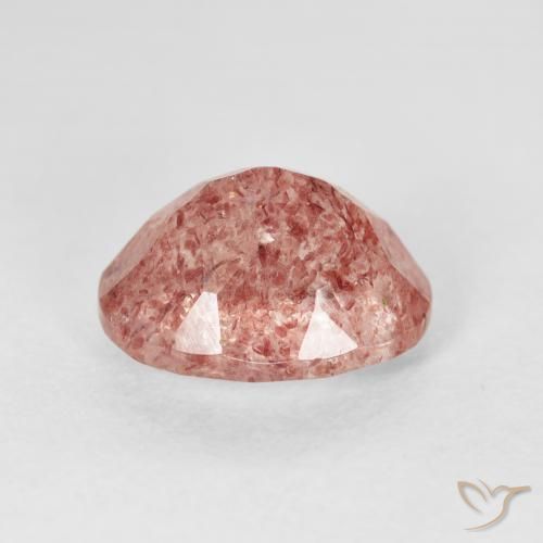 Quartzo Morango rosa rosa Natural 2.98ct, oval, Transparente