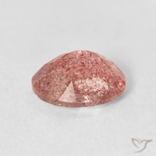 Quartzo Morango rosa médio Natural 2.30ct, oval, Transparente