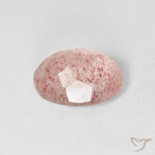 Quartzo Morango Luz rosa Natural 2.69ct, oval, Transparente
