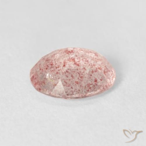 Quartzo Morango Luz rosa Natural 2.10ct, oval, Transparente