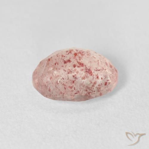Quartzo Morango Luz rosa Natural 2.57ct, oval, Transparente