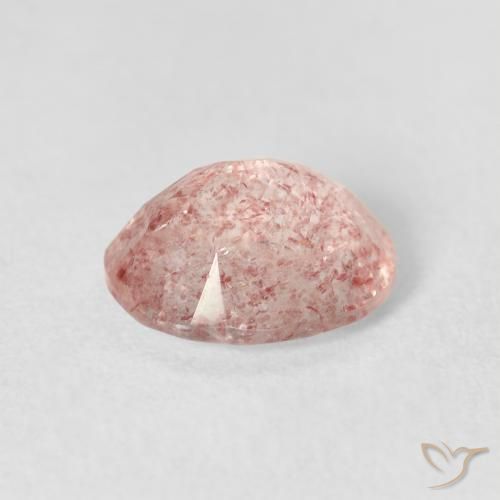 Quartzo Morango Luz rosa Natural 2.60ct, oval, Transparente