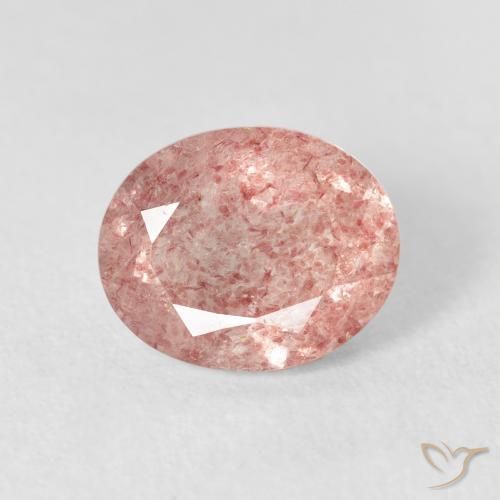 2.55ct Natural Rosa Claro Rosa Quartzo Morango, oval, Transparente